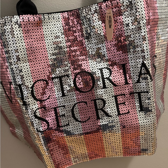 Victoria's Secret Pink and Silver Sequin Tote - Picture 3 of 3